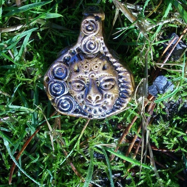 Bronze One Clay Pendant