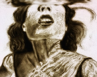 Hold breath made by sand art by AA