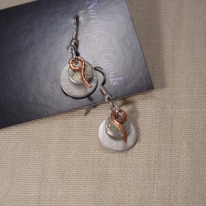 Aluminum and Copper Lightweight Earrings image 4