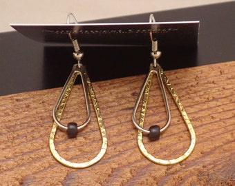 Mixed metal earrings