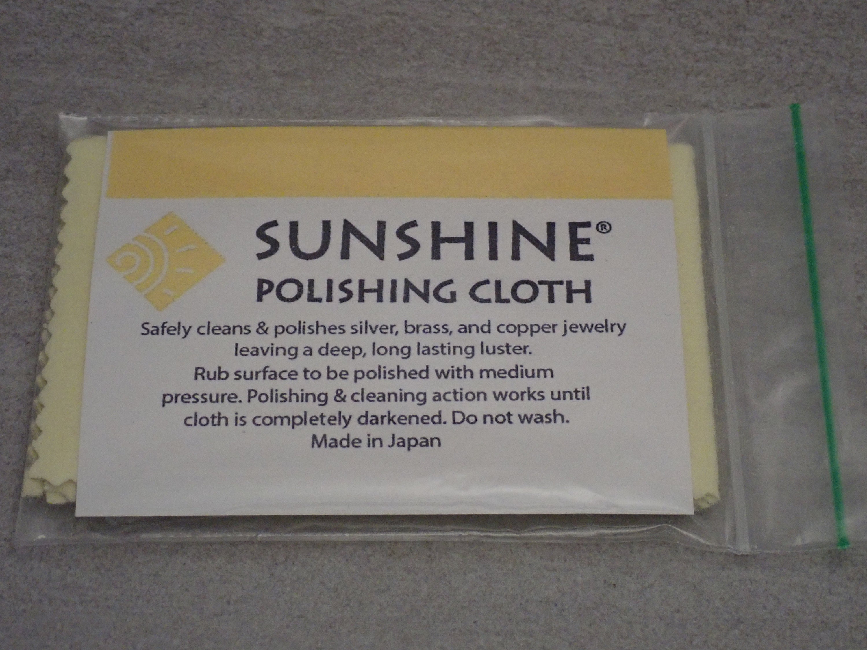 Large Sunshine polishing cloth for jewelry