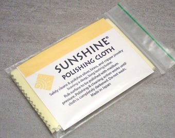 Ściereczka polerska Sunshine: środek do czyszczenia biżuterii (7,5 x 5 cali)