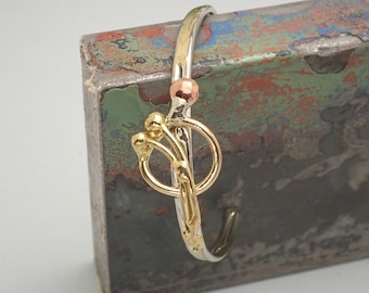 Dainty Cuff Bracelet for Women in Bronze, Copper, & Silver