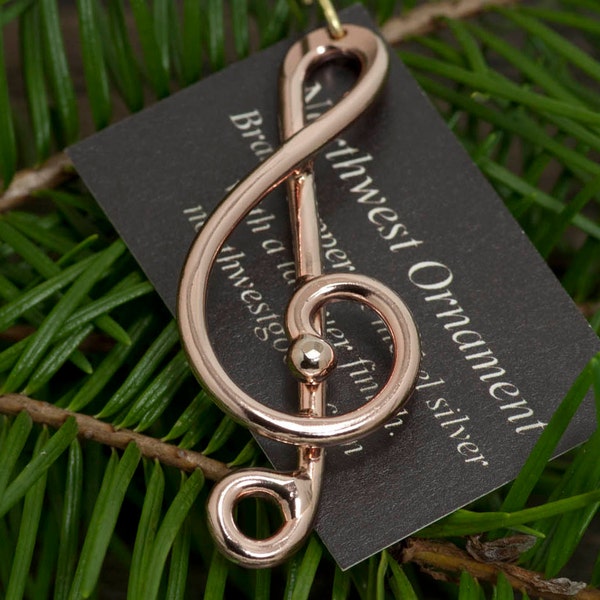 Treble Clef Christemas Tree Decoration music note