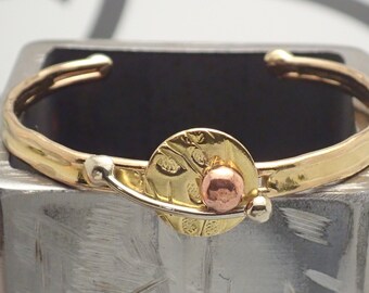 Dainty Cuff Bracelet for Women in Bronze, Copper, & Silver