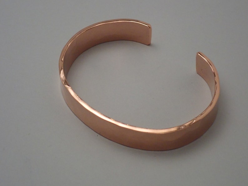 Solid Copper Hammered Cuff Bracelet, Men's or Women's Copper Bracelet, Gift for him, Gift for her, Free Engraving, Stamping, Custom Sizing image 4