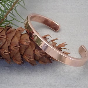 Handmade Smooth Finish Solid Copper Cuff Bracelet