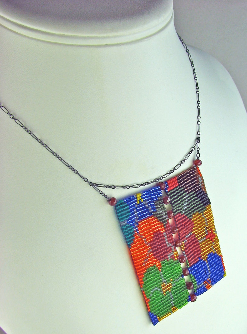 Beaded Loom Work Necklace california Dream Etsy
