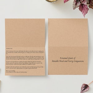 Custom Shakespearean Insult letter, Personalized card, Handwritten or Printed letter, Humorous Limerick or card, Siblings Gifts, Gag gifts
