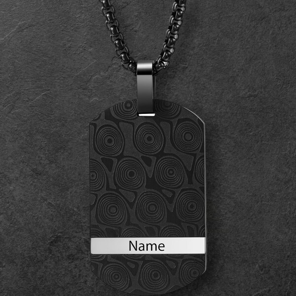 Custom Military Brand Stainless Steel Necklace - Personalized Statement of Honor