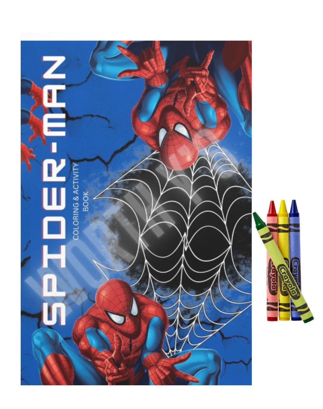 Spiderman Coloring & Activity Book Etsy