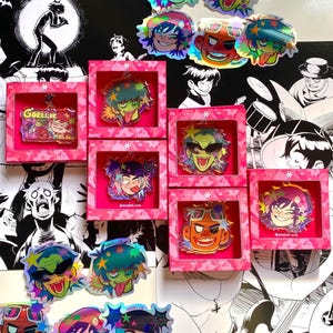 Gorillaz charm, Holo Stickers and Prints image 1