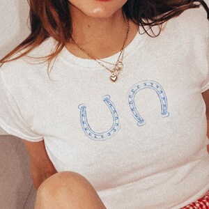 4th of July Shirt Cowgirl Baby Tee For Women Trendy Western Fashion Y2K 90s Country Coquette Coastal Lucky Cowboy Independence Day Fourth