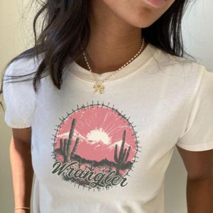 4th of July Shirt Cowgirl Baby Tee For Women Trendy Western Fashion Y2K 90s Country Coquette Coastal Lucky Cowboy Independence Day Fourth