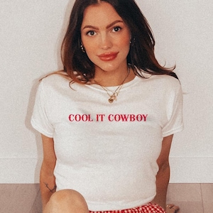 4 juli shirt cowgirl baby-T-shirt voor vrouwen trendy westerse mode Y2K jaren 90 country coquette kust Lucky Cowboy Independence Day Fourth