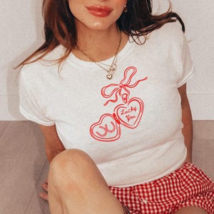 4th of July Shirt Cowgirl Baby Tee For Women Trendy Western Fashion Y2K 90s Country Coquette Coastal Lucky Cowboy Independence Day Fourth