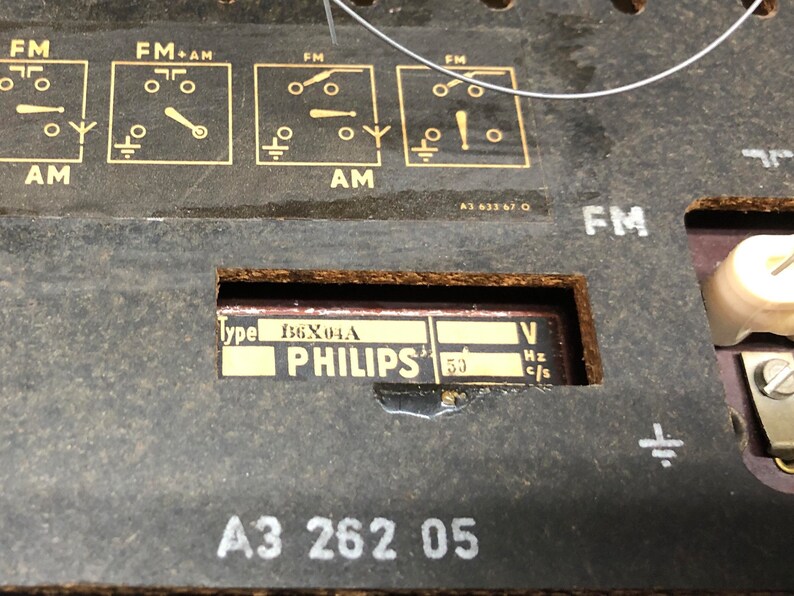 Philips B6X04A Vintage Tube Radio Bi-ampli ,rare 1961 Model, Working ...