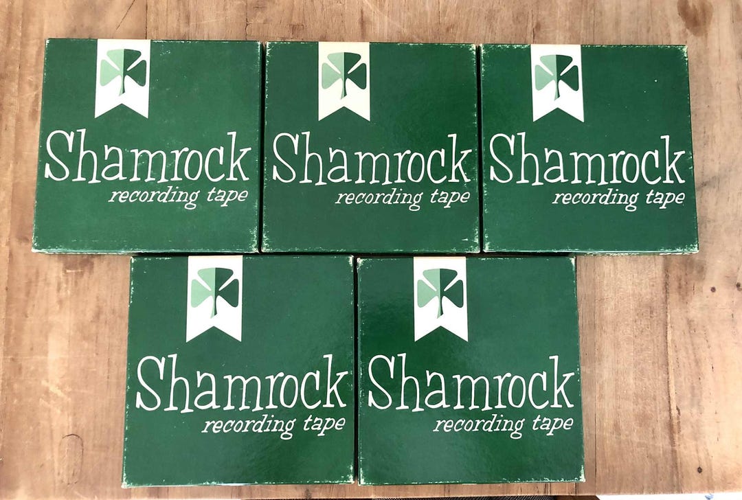 ヴィンテージ録音済みリールテープ 5 個セット: Shamrock Ampex、7