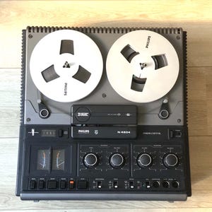 Vintage Philips N4504 Reel-to-Reel Tonbandgerät - überarbeitet, voll funktionsfähig