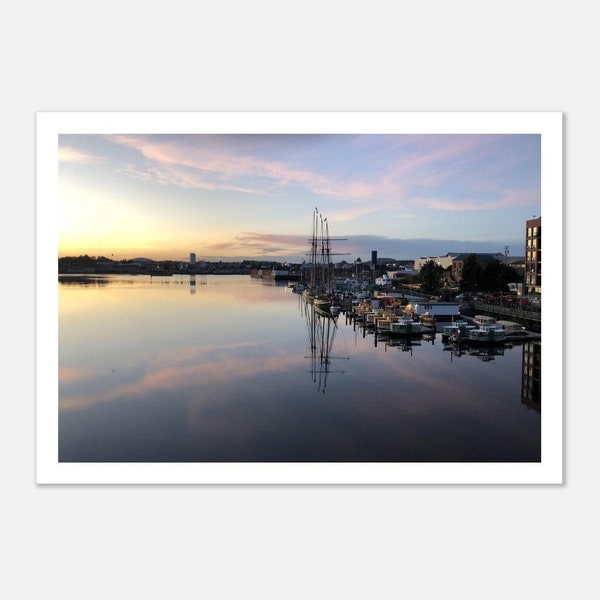 Ocean sunset | inner harbour Victoria BC | West Coast landscape (horizontal) photo print