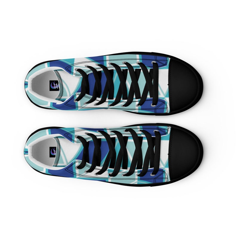 Teal - Sustainably Made Men’s high top canvas shoes