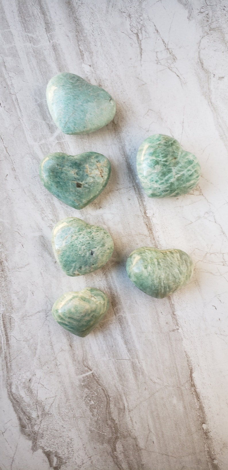 Amazonite Puff Heart image 1