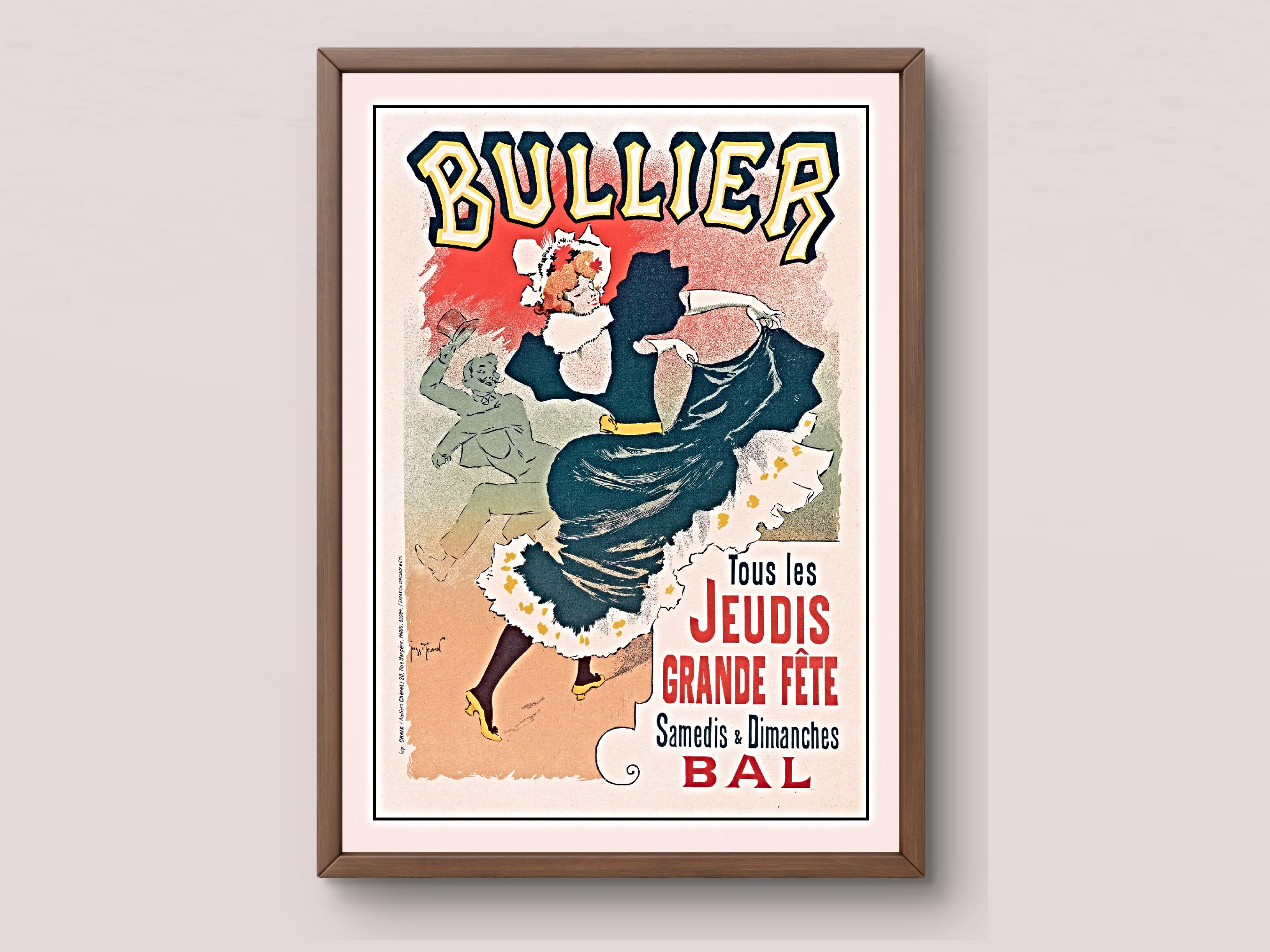 Affiche ancienne Bal Hispano Americain Hotel Georges V par Vila 1920