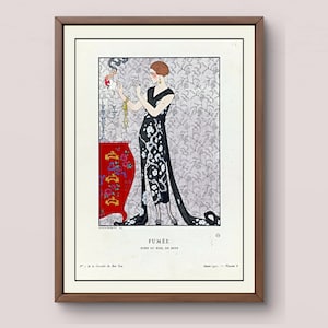 1920s French Fashion Wall Art Digital Download | Gazette du Bon Ton Print | Art Deco Evening Gown Illustration / Ashley Parker Print