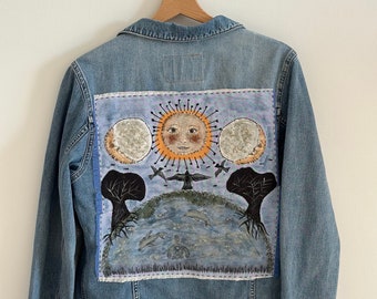 Denim Jacket  Art Hand-Painted Custom Embroidering