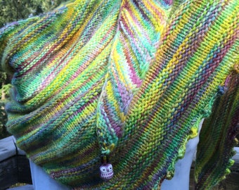 Flowing River Handknit Shawl