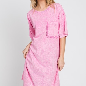 oversized off the shoulder shirt dress bawilom Off Shoulder Dresses for Women Casual Loose Fit Long Sleeve Tee Shirt Dress Soft Comfy Lounge Dress Beach Sundress Blue at Amazon Women's Clothing store