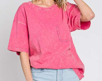 Mineral Tee Fake Chest Pocket - Made in USA