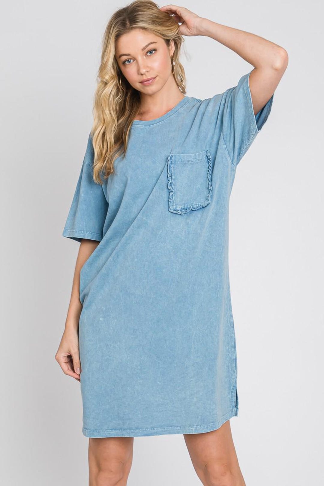 Wishy Washy Mineral Washed Oversized Top main image 0