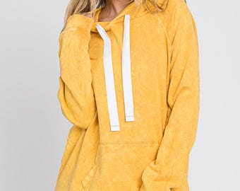 Mineral Wash French Terry Hoodie - Made in USA