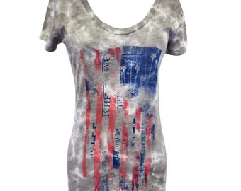 USA Flag Graphic Tee - Made in USA