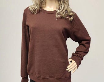 Garment Dye Oversized Cotton Sweatshirt - Made in USA - Fall Colors