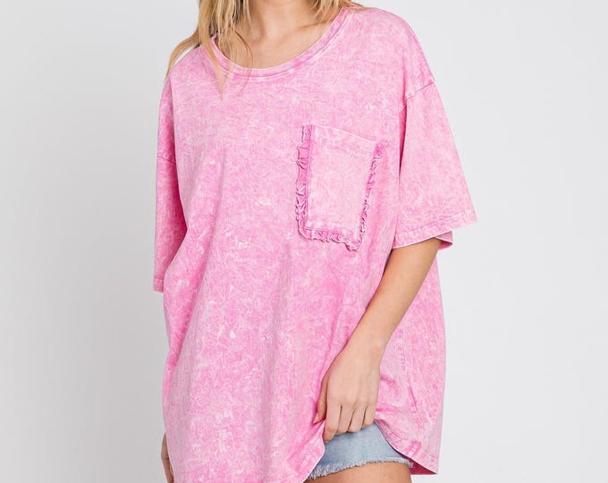 Featured listing image: Pastel Oversized Boyfriend Top - Made in USA