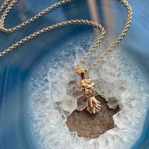 upside down pineapple necklace - pineapple pendant, swinger jewelry, swinger lifestyle