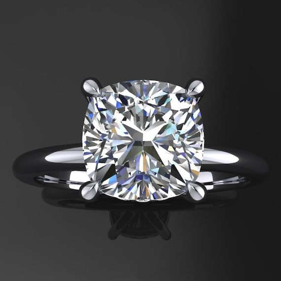 Cushion Cut NEO Moissanite Engagement Ring Carat Naked Shay - Main Image