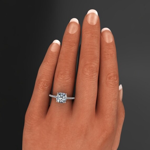 2.4 carat sale cushion cut diamond
