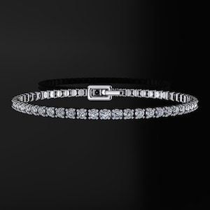 diamond tennis bracelet - 1 carat lab grown diamonds or genuine diamonds