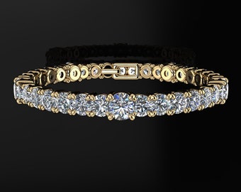 lab grown diamond tennis bracelet - 1.75 carat, diamond line bracelet