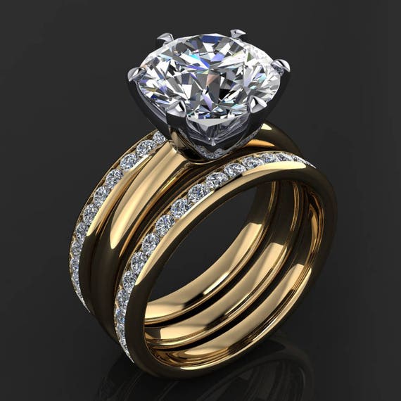 Naomi Ring 4 Carat Moissanite Engagement Ring Solitaire