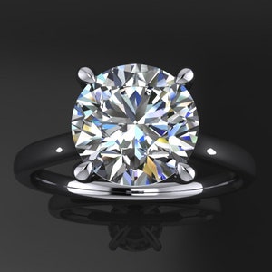 sabra-ring – 2 karaat ronde moissaniet verlovingsring, ronde diamanten ring, moissaniet ring, in het lab gemaakte diamant beschikbaar