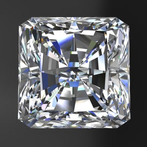 ZAYA moissanite - square cut radiant moissanite, colorless moissanite, loose stone