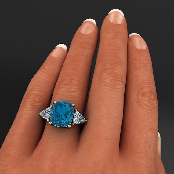 6 carat blue topaz deals