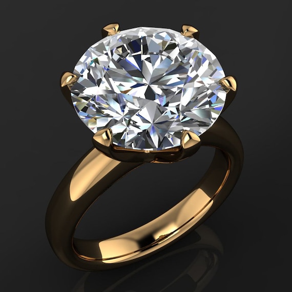 jolie ring – carat round NEO moissanite engagement ring, round moissanite  ring Ring size: US