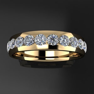 Anillo Beau - Alianza de boda para hombre, anillo de hombre de 2 quilates