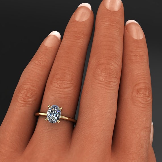 1.5 carat lab on sale grown diamond ring