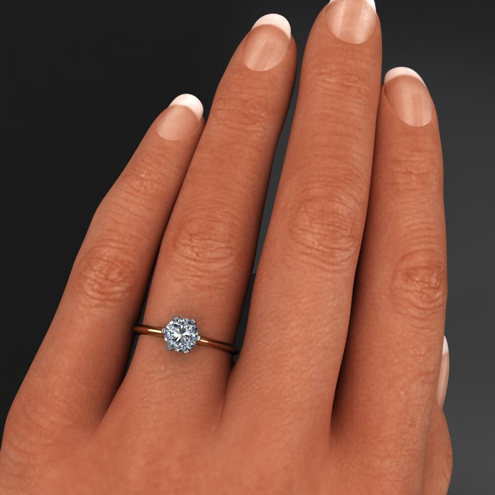 超美品✨最高級6カラットモアッサナイトDカラーFLエンゲージリング